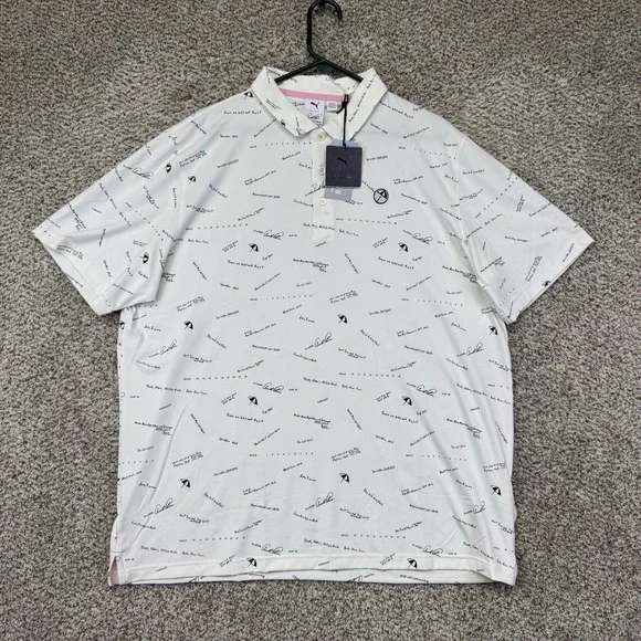 NEW Puma Polo Shirt Men XL Arnold Palmer Cloudspun Scorecard Golf Performance - Picture 2 of 16
